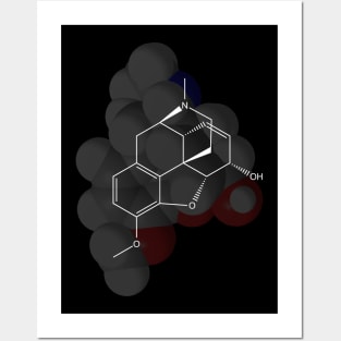 Codeine Molecule Chemistry Posters and Art